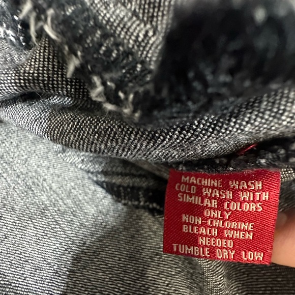 💙❤️ Black denim jacket with velour/velvet collar - Picture 9 of 9